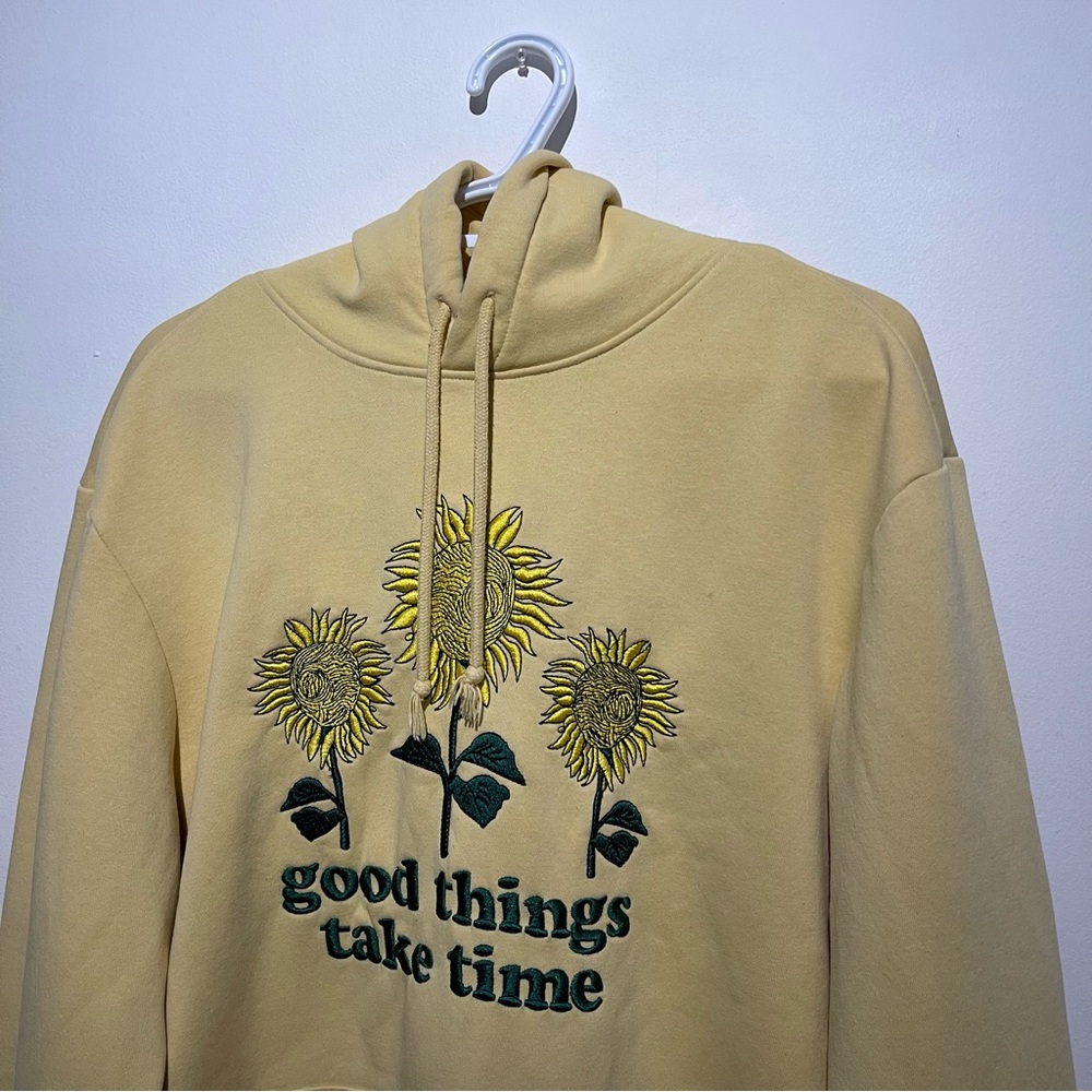 H&M Yellow Graphic Sweater